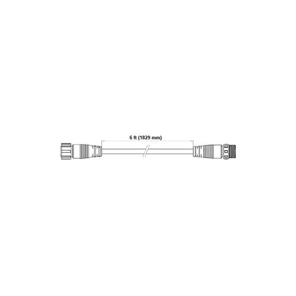 Fluence Light Bar DC Extender, 6' (1829mm), M16 to M16, Threaded 10/CS
