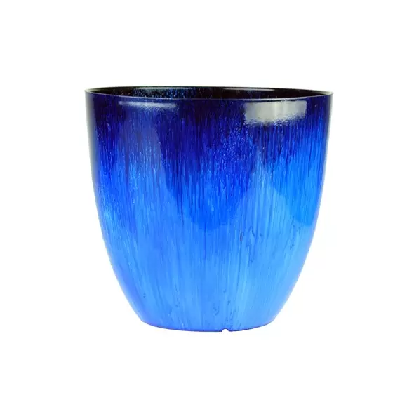 Gardener Select 18" Egg Planter Blue Flower Planter 4/CS
