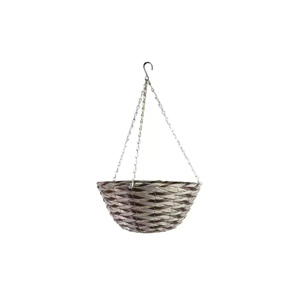 Gardener Select 14"' Round Mix Color Plastic Hanging Basket with Chain Hanger 24/CS