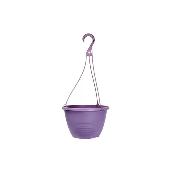 Grower Select 10.00 Everest Hanging Basket, With 18in Hanger, Blush Raisin, 70 per Case, 10.08in OD x 6.99in H, 1.5 Gallon