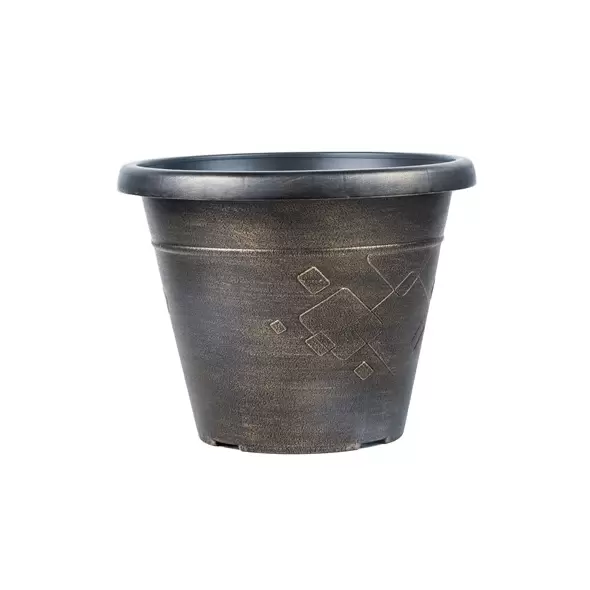 Grower Select 12.00 Beth Pot Gold Wash 11.5 Liter 3.04gal Bulk 2090/PL - 13.11in OD x 10.24in H