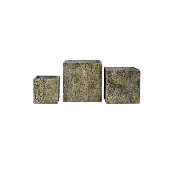 MCarr 3PC Liconfiber Bark Pltr Set Taupe Bark