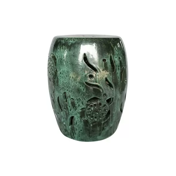 MCarr 19" Sea Turtle Stool Falling Green