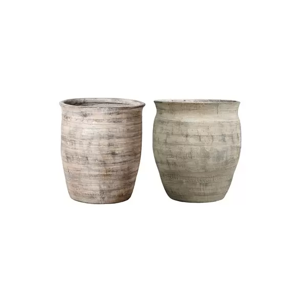 MCarr 36pc Round Planter Pallet Rustic Brown