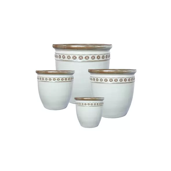 MCarr 12pc Aquapot Planter Pallet Antique White