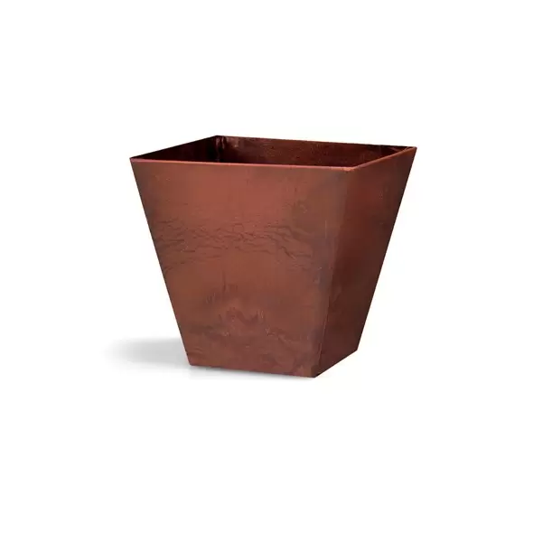 Artstone Ella 10" Square Planter Rust