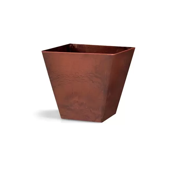 Artstone Ella 12" Square Planter Rust