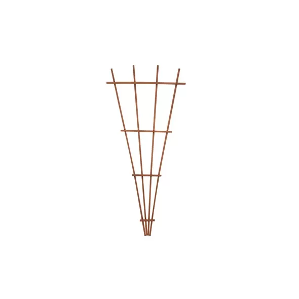 Panacea 72" Wood Fan Trellis Brown