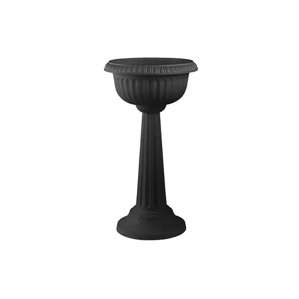 Bloem 18" Grecian Pedestal Urn Black