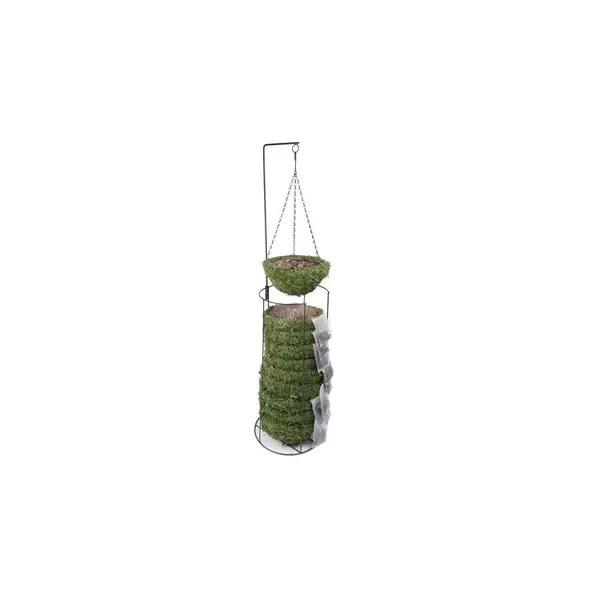 SuperMoss Small Woven Round Moss Basket in Display