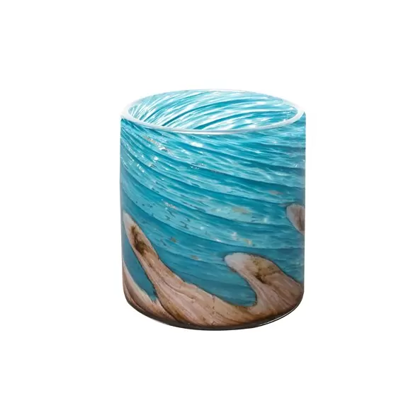 APM 4.5" Wave Collection Planter Pacific Coast Blue