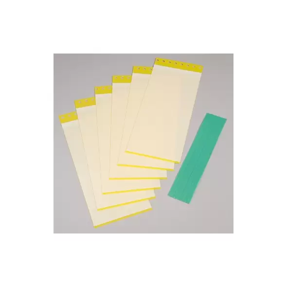 Taki traps yellow (10 per pack) (Direct) 3"x10" perforated to create 20 traps 3"x5" insect monitoring