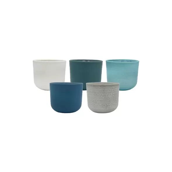 MCarr 16pc 5.1" Smooth Planter Asst Mixed Colors