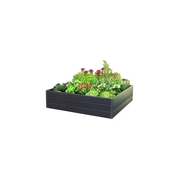 NuVue 44.5"x44.5"x11.5" Raised Garden Box Gray