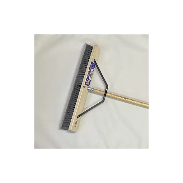 Organic Tool 24" Fine Push Broom with 60" Handle