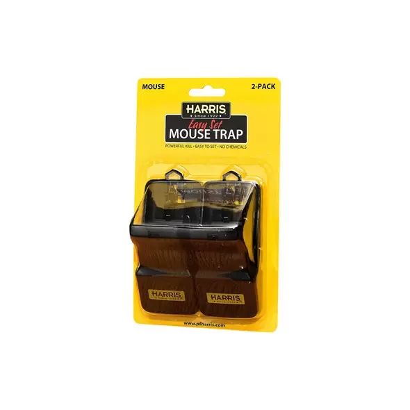 Harris 2pk Reusable Plastic Mouse Trap
