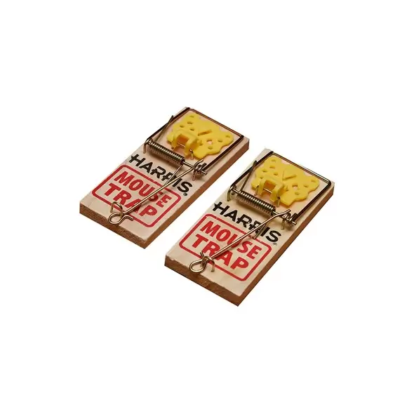 Harris 2pk Wooden Mouse Trap Reusable