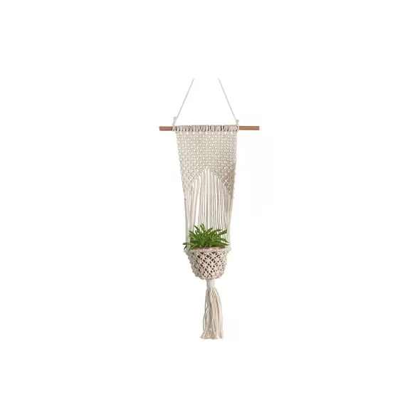 Primitive Woven Hanging Planter