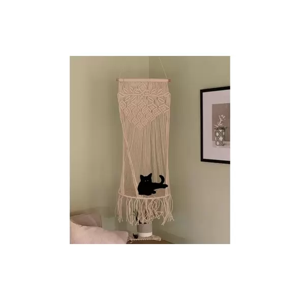Primitive Macrame Cat Hammock