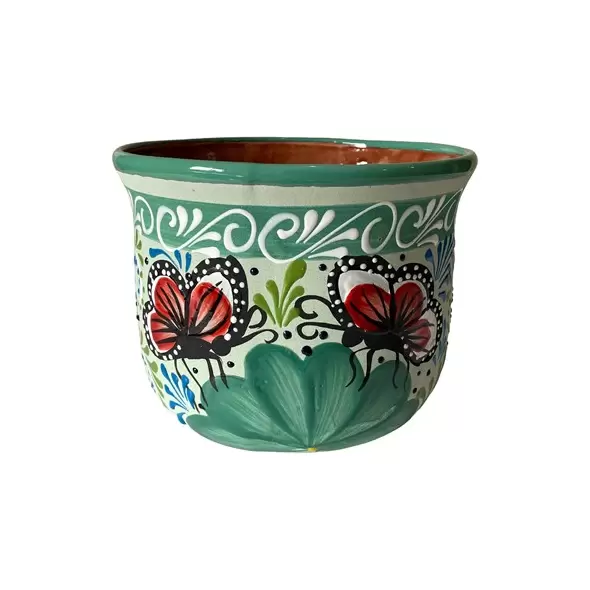 Talavera 8" Bella Especial Champanera Pot Teal