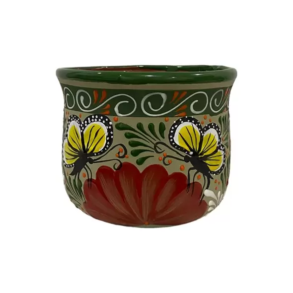 Talavera 8" Bella Especial Champanera Pot Green