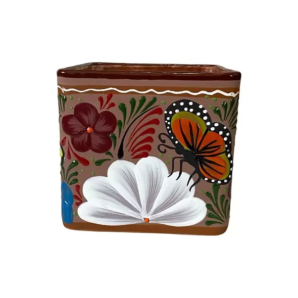 Talavera 8" Bella Especial Square Pot Cafe