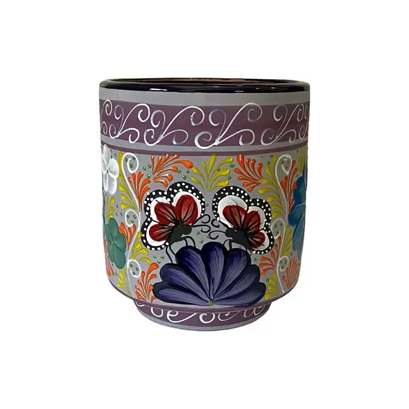 Talavera 11" Bella Especial Tall Cylinder Blue