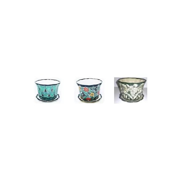 Talavera 5" Pot with Saucer