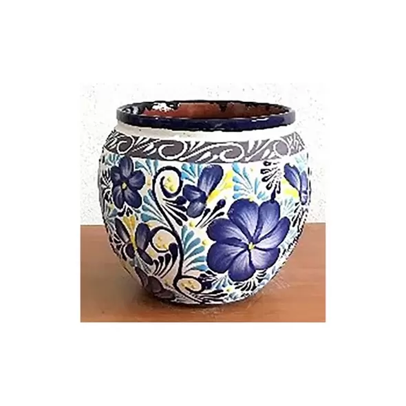 Bella Small Ovalo Blue Pot