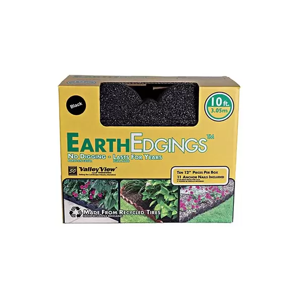 Valley View Earth Edge Rubber Edging Cedar Black