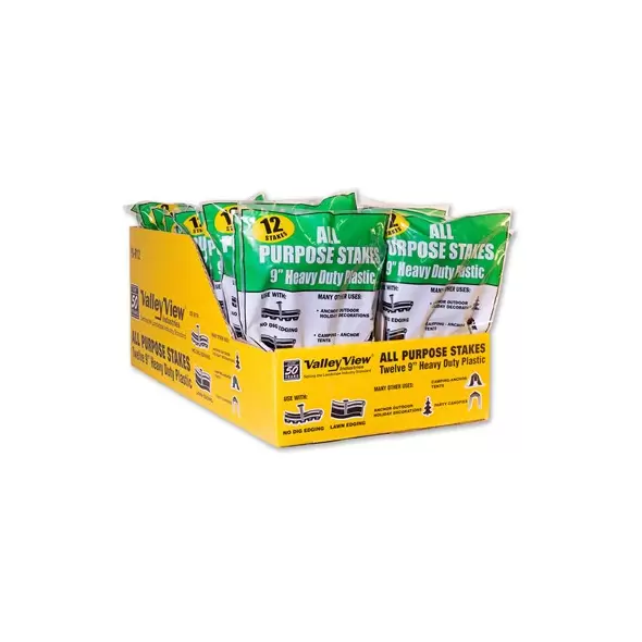Valley View 12ct 9" Heavy Duty Poly Stake