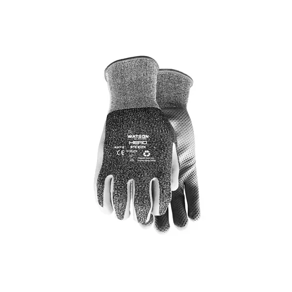 Watson Gloves Stealth Medium 15G Poly Seemless Knit