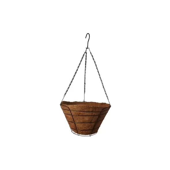 Braun 18" Cocoliner Hanging Basket w/ Galvanized Wire Hanger