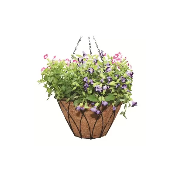 Austram 12" Lotus Planter Black with Chain