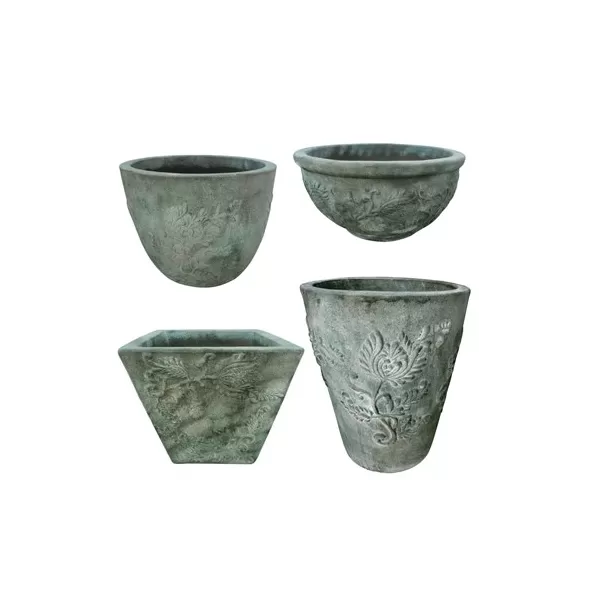 MCarr 26PC Fern Planter Plt Antique Green Wash