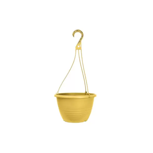 Grower Select 10.00 Everest Hanging Basket, With 18in Hanger, Blush Sunglow, 70 per Case, 10.08in OD x 6.99in H, 1.5 Gallon