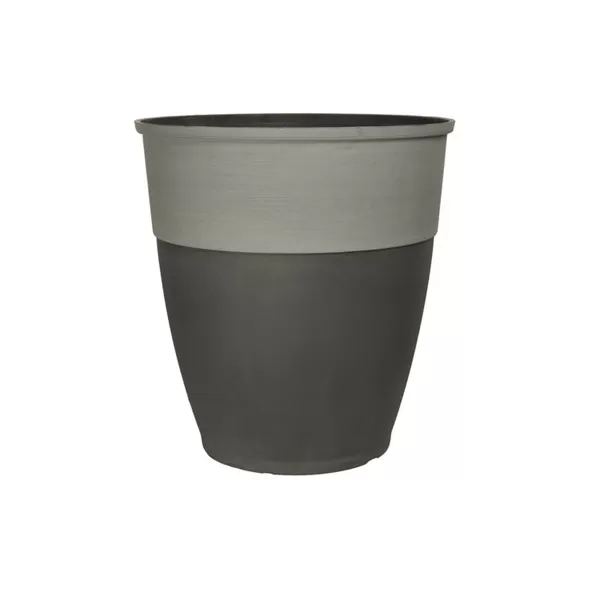 Grower Select 14.00 Hendrix Round Planter, Aged Black, 25 per Case, 14.49in OD x 15.00in H, 5.9 Gallon