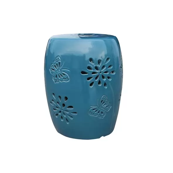 MCarr 19" Tall Butterfly Stool Peacock