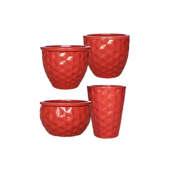 MCarr 26pc Hexagonal Planter Pallet Red