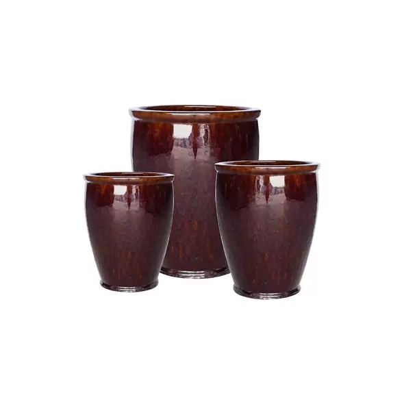 MCarr 15pc Tall Smooth Planter Pallet Eggplant