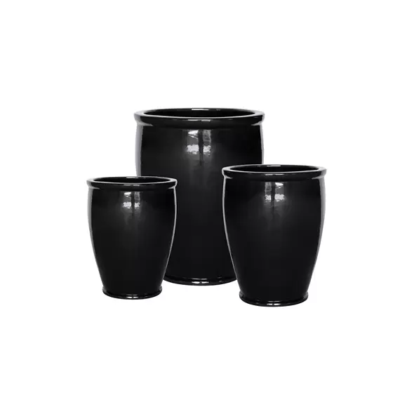 MCarr 15pc Tall Smooth Planter Pallet Glossy Black