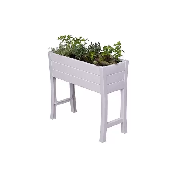 NuVue 35.5"x15"x32" White Elevated Garden Box