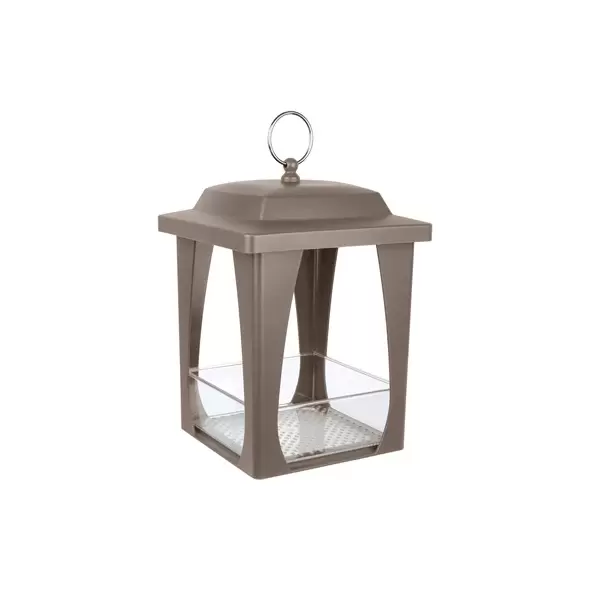 Natures Way 4 Cup Dine-in Hanging Plastic Fly Through Bird Feeder