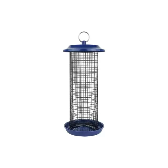 Natures Way 2qt Metal Mesh Mixed Seed and Peanut Bird Feeder Cobalt