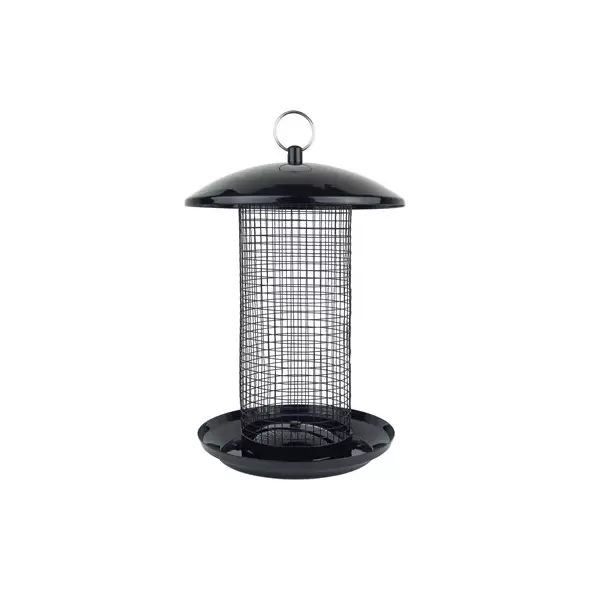 Natures Way 2.75qt Metal Mesh Mixed Seed and Peanut Bird Feeder Midnight