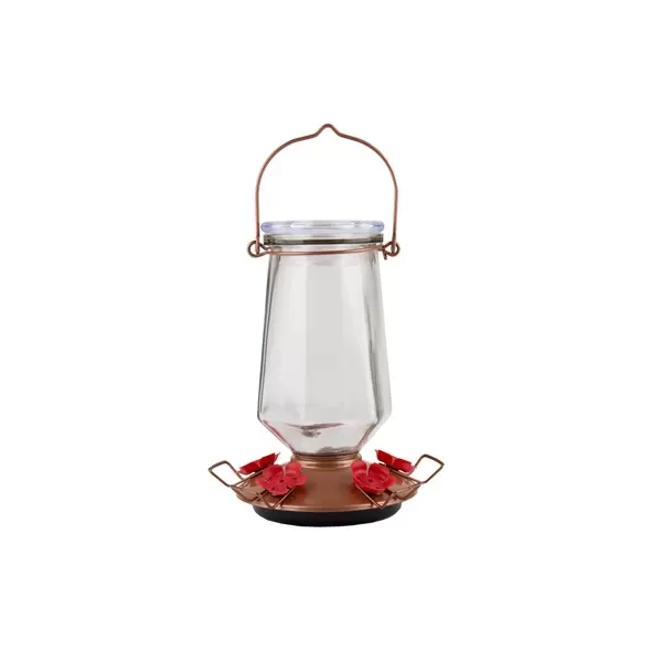 Perky Pet Top Fill Crystal Glass Hummingbird Feeder