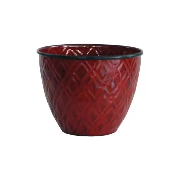 Robert Allen 5" Diamond Planter Sangria