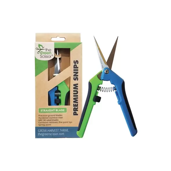 Green Scissor Preminium Snips - Straight