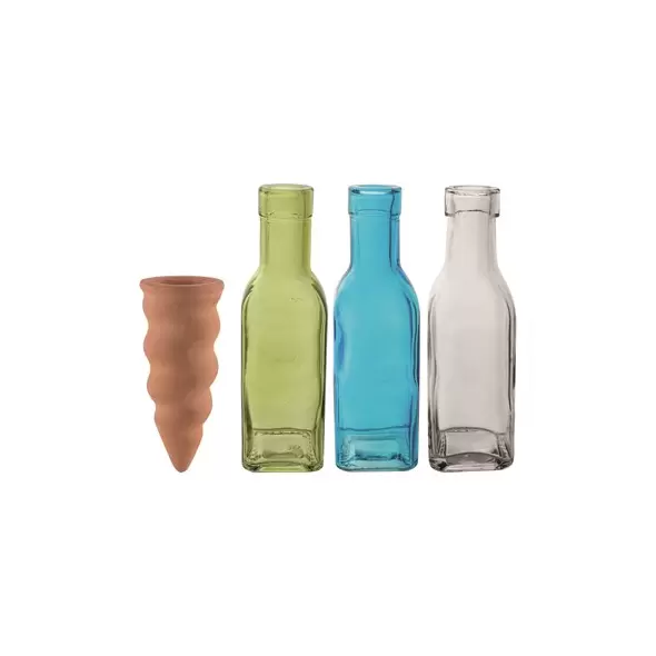SSI Mini Never Dry Plant Pal With Vintage Water Bottle Assortment