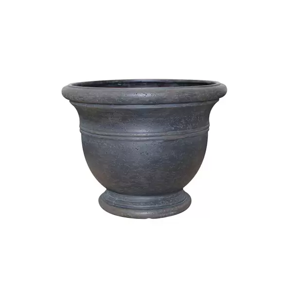 Southern Patio 15" Jean Pierre Belly Pot Brown Stone